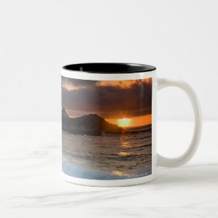 Sunset at Monastery Beach, Carmel, California, Two-Tone Coffee Mug
