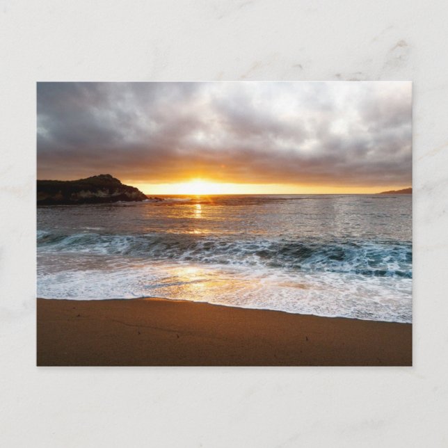 Sunset at Monterey, California's Pacific Coast Postcard (Front)