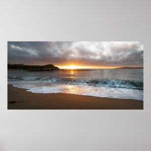 Sunset at Monterey, California's Pacific Coast Poster