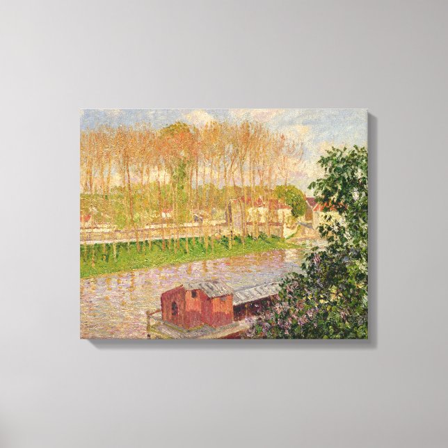 Sunset at Moret-sur-Loing, 1901 Canvas Print (Front)