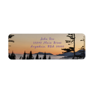 Sunset at Mount Rainier mailing lables Label