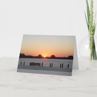 Sunset at Nags Head Card
