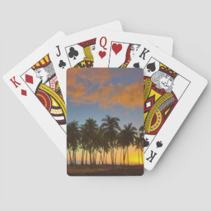 Sunset at National Historic Park Pu'uhonua o Poker Cards
