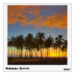 Sunset at National Historic Park Pu'uhonua o Wall Decal