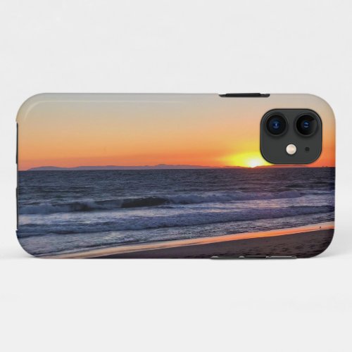 Sunset at Newport Beach California iPhone 11 Case