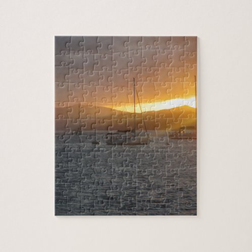 Sunset at Norman Island BVIs Jigsaw Puzzle