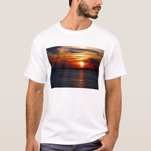 Sunset at Oak Island T_Shirt