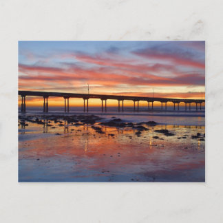 Sunset at Ocean Beach Postcard