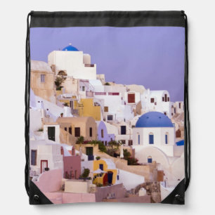 Sunset at Oil, Santorini 2 Drawstring Bag