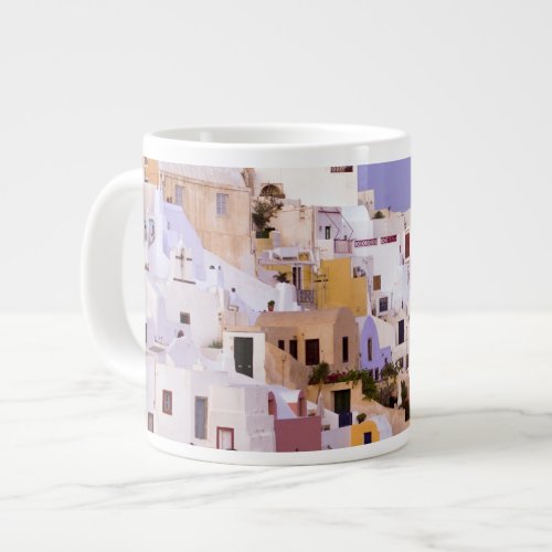 Sunset at Oil Santorini 2 Large Coffee Mug