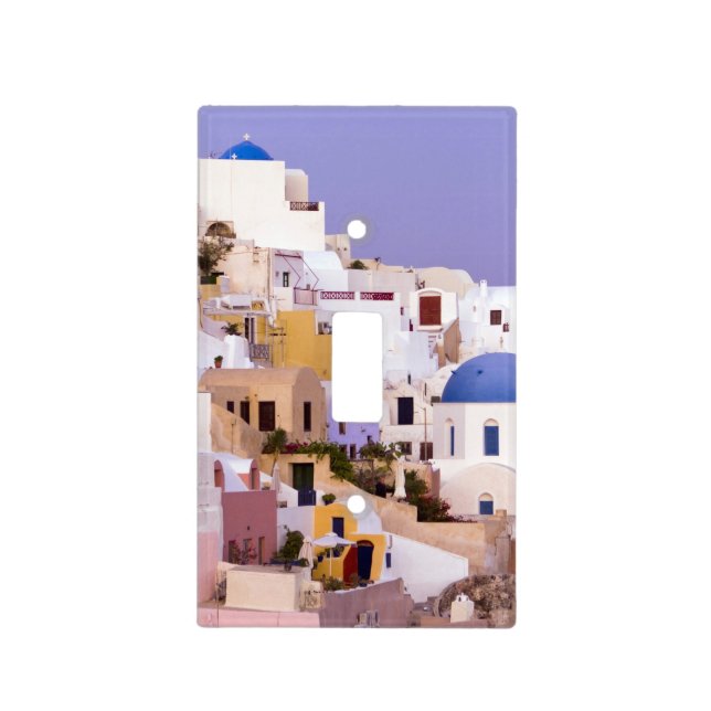 Sunset at Oil, Santorini 2 Light Switch Cover (Front)
