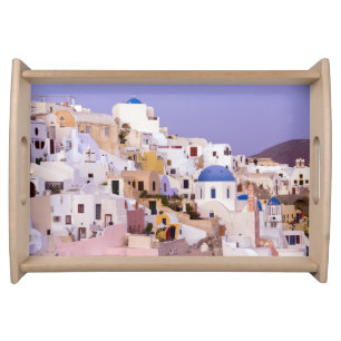 Sunset at Oil, Santorini 2 Serving Tray