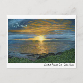 Sunset at Paradise Cove Postcard