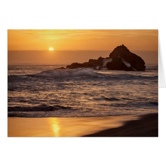 Sunset At Pfeiffer Beach Cards (Front Horizontal)
