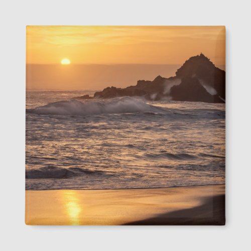 Sunset At Pfeiffer Beach Magnet