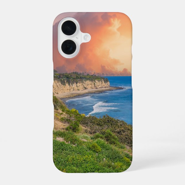 Sunset at Point Dume in Malibu Iphone Case (Back)
