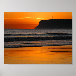 Sunset At Point Loma Poster