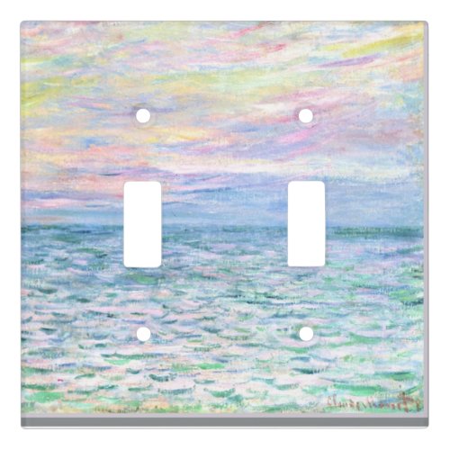 Sunset at Pourville by Claude Monet, Light Switch Cover