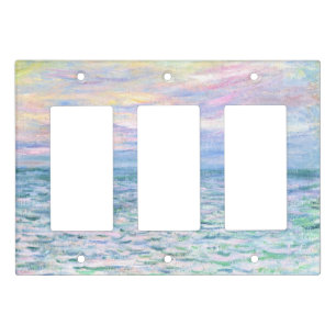 Sunset at Pourville by Claude Monet, Light Switch Cover