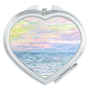 Sunset at Pourville by Monet Compact Mirror