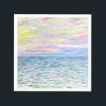 Sunset at Pourville by Monet Napkins<br><div class="desc">Sunset at Pourville,  pastel colors,  Impressionism painting by Claude Monet</div>