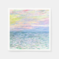 Sunset at Pourville by Monet