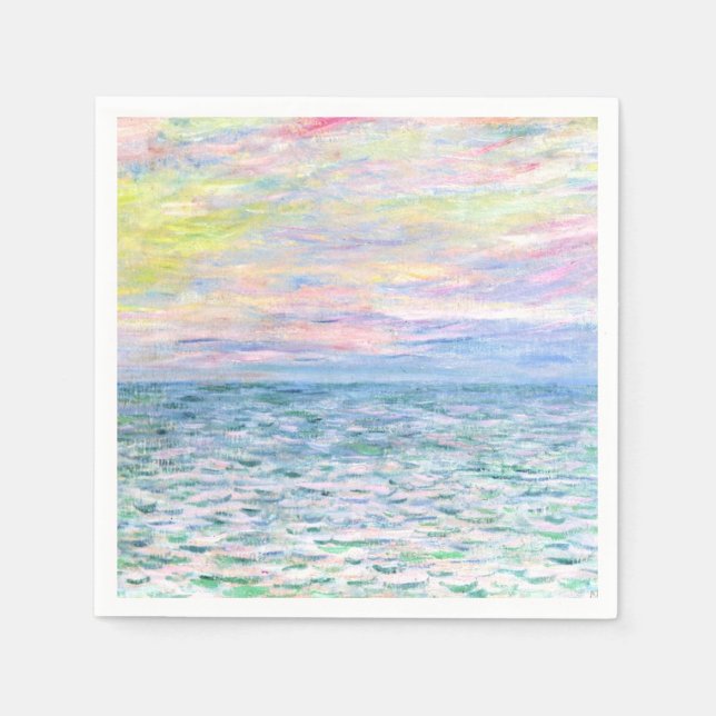 Sunset at Pourville by Monet Napkins (Front)