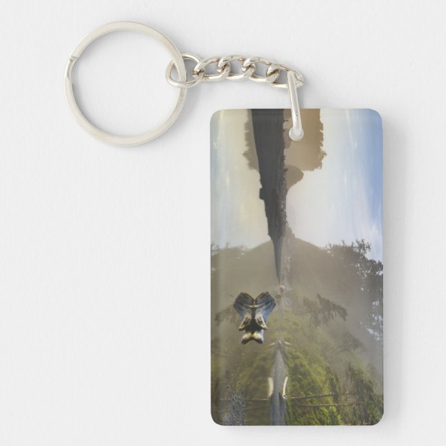Sunset at Ruby Beach, Olympic National Park, Keychain (Front)