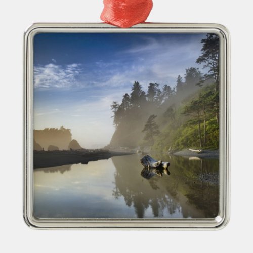 Sunset at Ruby Beach Olympic National Park Metal Ornament