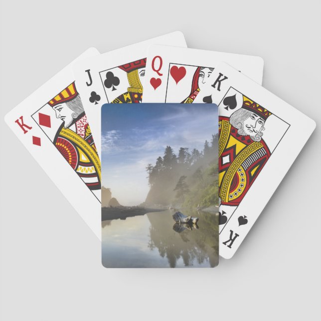 Sunset at Ruby Beach, Olympic National Park, Poker Cards (Back)
