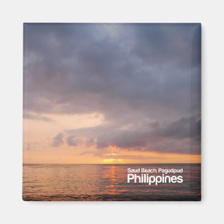 Sunset at Saud Beach Pagudpud Philippines Magnet