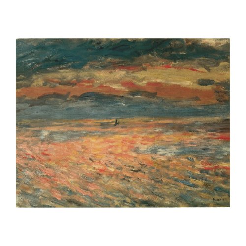 Sunset at Sea by Pierre Renoir Vintage Fine Art