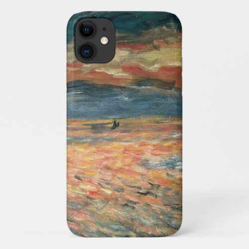 Sunset at Sea by Pierre Renoir Vintage Fine Art iPhone 11 Case