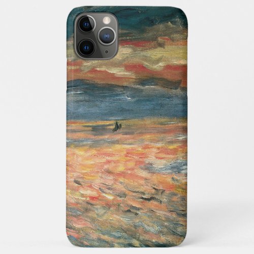 Sunset at Sea by Pierre Renoir Vintage Fine Art iPhone 11 Pro Max Case