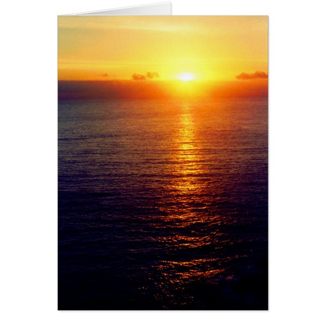 Sunset at sea card (Front)