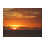 Sunset at Sea I Tropical Colorful Seascape Canvas Print