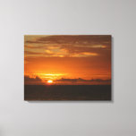 Sunset at Sea I Tropical Colorful Seascape Canvas Print