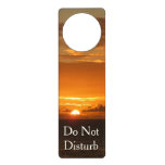 Sunset at Sea I Tropical Colorful Seascape Door Hanger