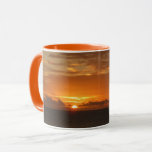 Sunset at Sea I Tropical Colorful Seascape Mug