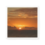 Sunset at Sea I Tropical Colorful Seascape Napkins