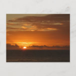 Sunset at Sea I Tropical Colorful Seascape Postcard
