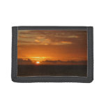 Sunset at Sea I Tropical Colorful Seascape Tri-fold Wallet