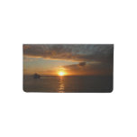 Sunset at Sea II Tropical Seascape Checkbook Cover