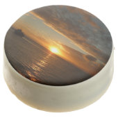 Sunset at Sea II Tropical Seascape Chocolate Dipped Oreo (Angled)