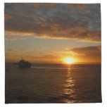 Sunset at Sea II Tropical Seascape Cloth Napkin