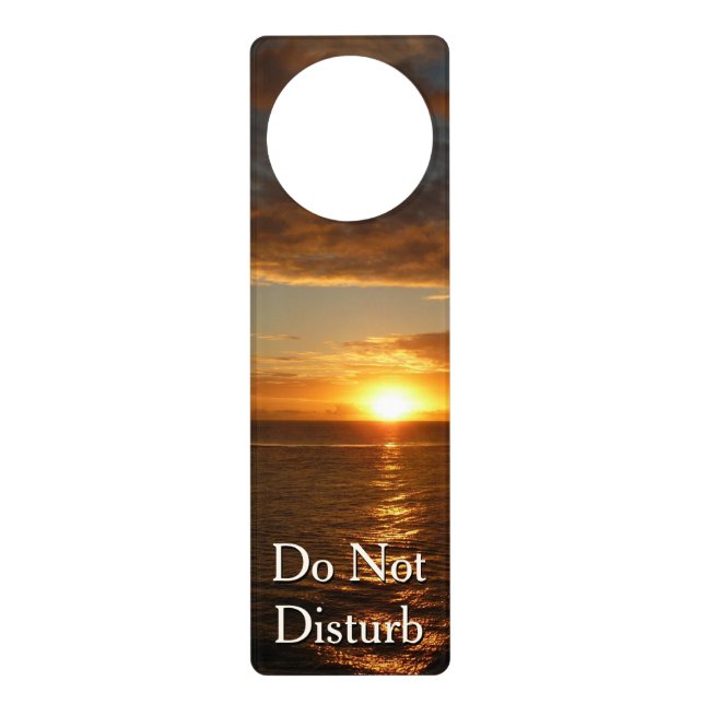 Sunset at Sea II Tropical Seascape Door Hanger (Front)