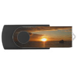 Sunset at Sea II Tropical Seascape Flash Drive