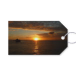 Sunset at Sea II Tropical Seascape Gift Tags