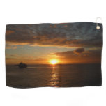 Sunset at Sea II Tropical Seascape Golf Towel