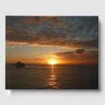 Sunset at Sea II Tropical Seascape Guest Book